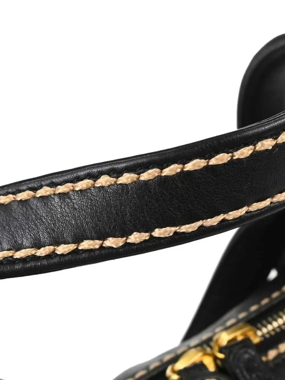 Chanel Black Calfskin Wild Stitch Handbag 188844